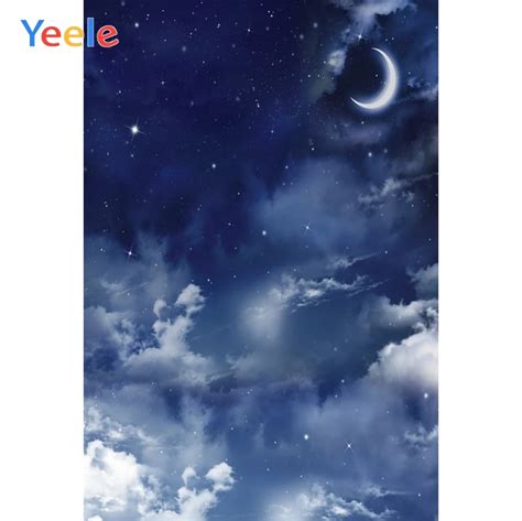 Yeele Moon Starry Sky Cloudy Night Scenery Baby Portrait Photo