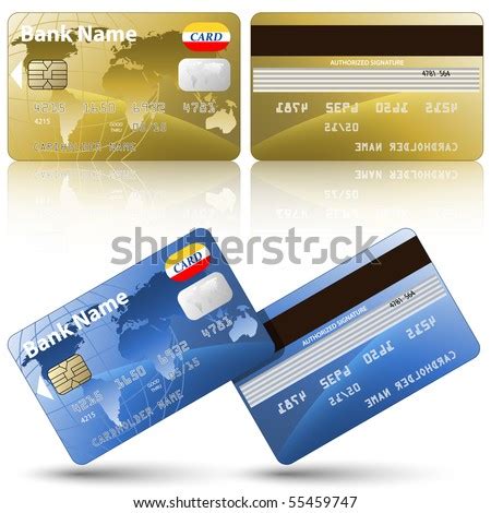 Technically it falls on the hotel to secure this information once it's in their possession. Vector Credit Cards Front Back View Stock Vector 55459747 ...