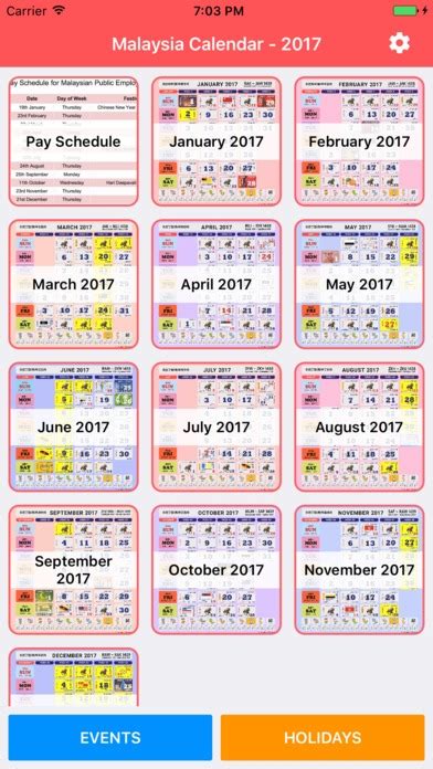 Calendar 2017 Malaysia Year 2017 Calendar Malaysia Mahito Nakai