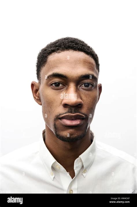 Portrait Of Serious Black Man Stock Photo Alamy