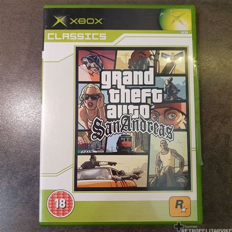 Xbox Grand Theft Auto San Andreas CIB Xbox Suomen Retropelitarvike
