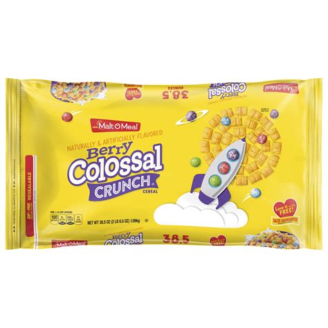Malt O Meal Berry Colossal Crunch Breakfast Cereal Oz Resealable
