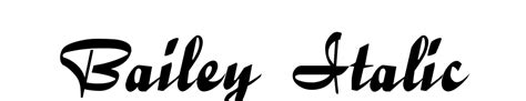 Bailey Italic Font Free Download