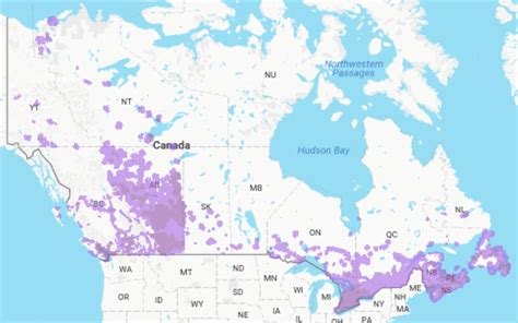 Canada Satellite Telus Coverage Map
