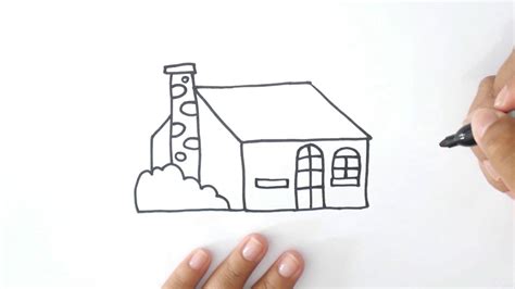 ¿cómo Dibujar Una Casa Dibujo De Casa Paso A Paso Youtube