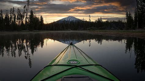 Hosmer Lake Oregon Kayaking At Sunrise 20 Mins Of Ambiance Youtube