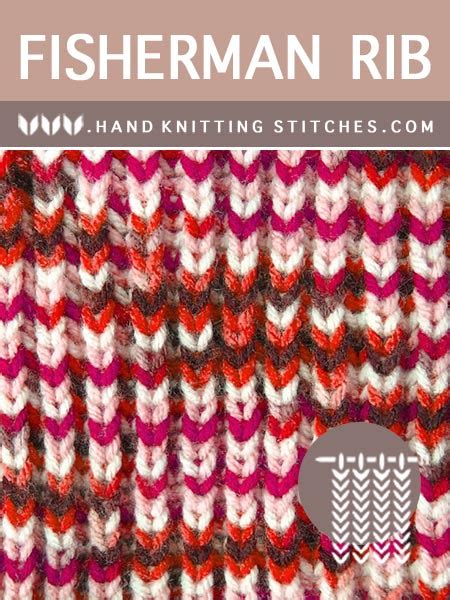 How can any knitter resist a stitch pattern called fisherman's rib? Fisherman Rib Brioche Pattern - Hand Knitting Stitches