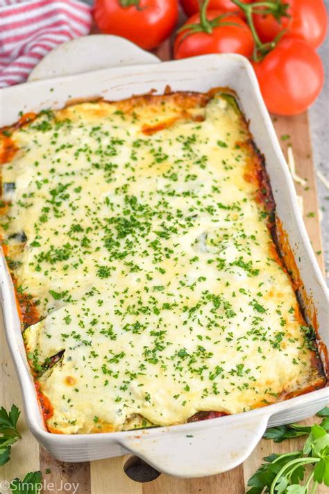 Zucchini Lasagna Not Watery Simple Joy