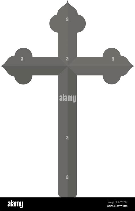Christian And Catholic Cross Symbol Vector Design Stock Vector Image