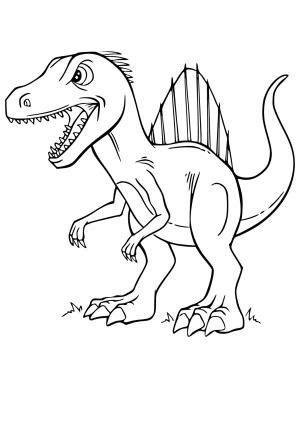 Jurassic Park Spinosaurus Coloring Pages