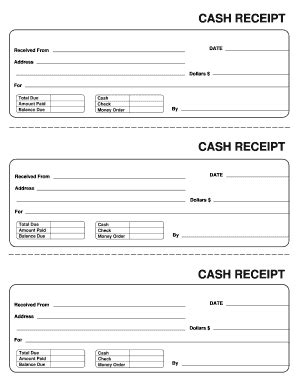 Printable Official Receipt Form Templates Fillable Samples In Pdf