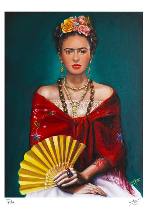 Frida Kahlo Inspired Portrait Fine Art Print