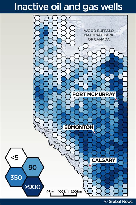 Map Alberta Littered With Inactive Oil And Gas Wells National