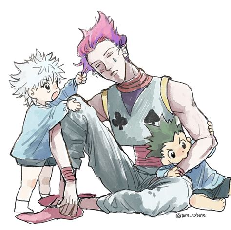 Hisoka Babysitting Killua And Gon Art By とろ彦 Rhunterxhunter