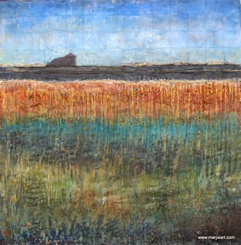 Sun Breaks In The Forecast Encaustic Landscape Painting Texture And