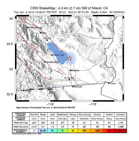 Cisn Shakemap Estimated Instrumental Intensity