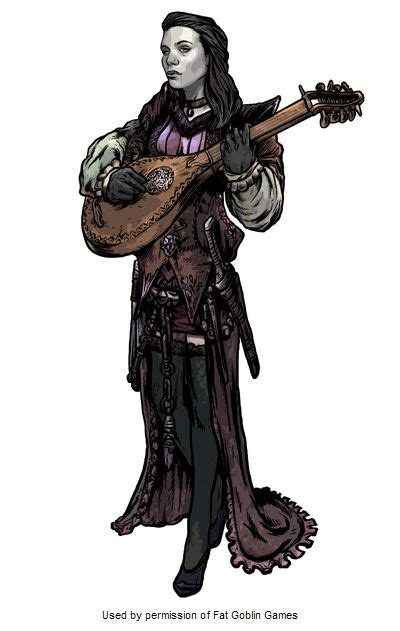 Bard Pathfinder Love The Goth Bard Look In 2019 Character