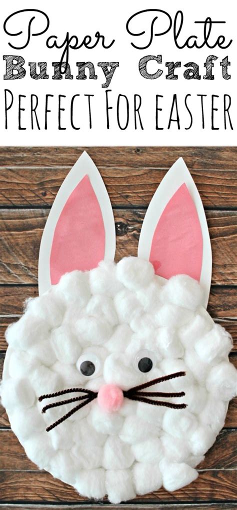 Making easter bunny baskets from paper plates or thick paper pieces is a quick and inexpensive project. Easy Paper Plate Bunny Craft for Kids