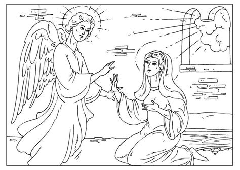 Coloring Page Angel Gabriel Printable Coloring Page Coloring Home