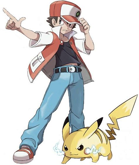 Red And Pikachu Pokemon Firered Pokemon Red Pokemon Trainer Red