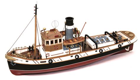 Occre Ulises Tug 130 Scale Model Rc Wood And Metal Boat Kit Hobbies