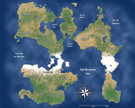 Thondheim A Map Of My Dandd World Rdnd
