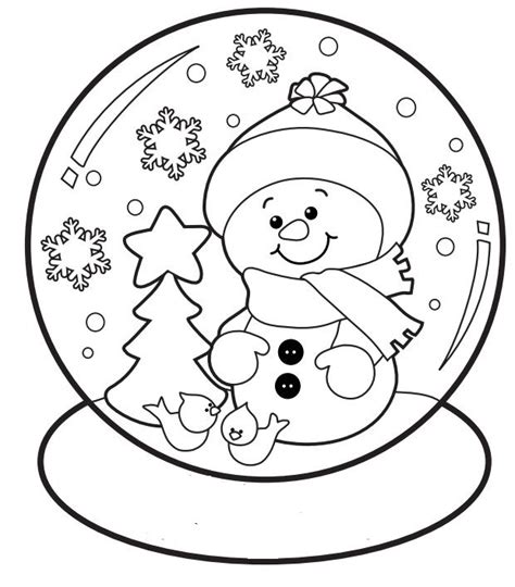 Hand drawn snowglobe for adult coloring book, pages, art therapy. Pin on KARÁCSONYI SZÍNEZŐ