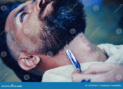 Razor Sharp. Barbershop. Barber Scissors. Sandalwood Shaving Cream