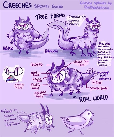 Creechesclosed Species Reference Sheet By Prepawsterousdeviantart