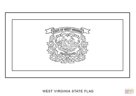 West Virginia State Flag Coloring Page Free Printable Coloring Pages