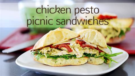 Chicken Pesto Picnic Sandwich Youtube