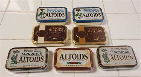 7 Sealed Altoids Tins In Variety Of Flavors Lot 2
