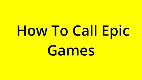 Solved How To Call Epic Games Youtube