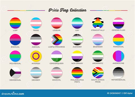 lgbtq sexual identity pride flags collection stock vector royalty free my xxx hot girl