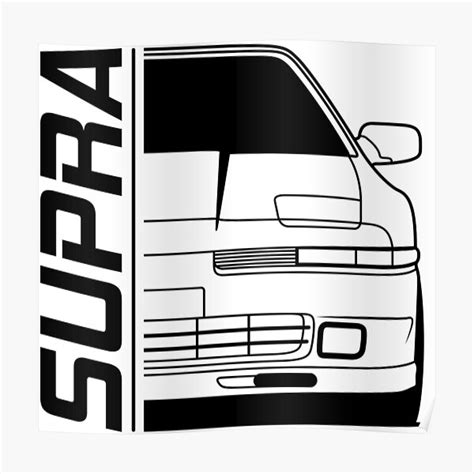 Mk3 Supra Jdm Poster For Sale By Goldentuners Redbubble
