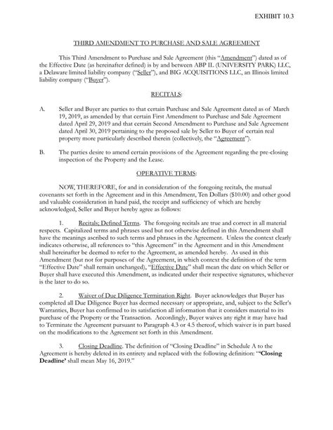 Third Amendment To Purchase And Sale Agreement Dated As Of Bluelinx Holdings Inc Business