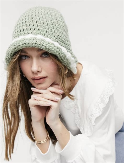 Asos Design Crochet Knitted Bucket Hat Ella Emhoff Is Making Crochet