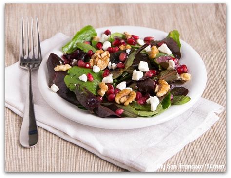 Pomegranate Seed Walnut Salad