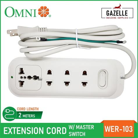 Omni Extension Cord Set W Magnet Switch Gang Meter Wire Wem 050 Wem050