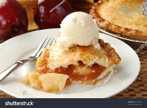 Apple Pie And Ice Cream Stock Photo 65120914 : Shutterstock