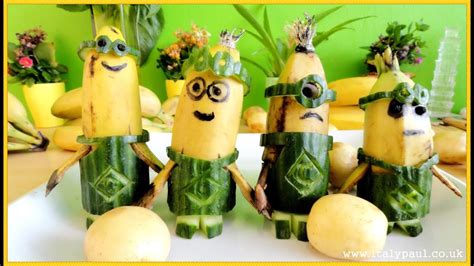 Minions Banana Funny Minions Art Of Fruit And Vegetable Carving