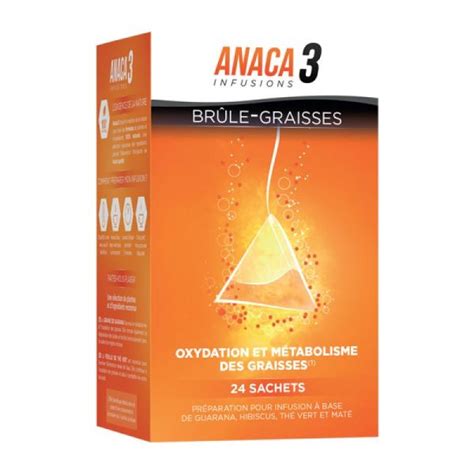 Anaca3 Infusion Brûle Graisses 24 Sachets Pharmarun