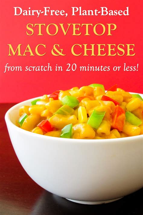 Pour the mac and cheese into a lightly greased casserole dish. Stovetop Dairy-Free Mac and Cheese Recipe (Southwestern ...