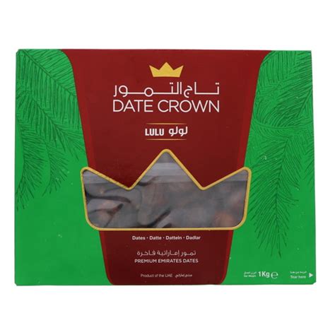 Buy Date Crown Lulu Premium Emirates Dates 1kg Online Lulu Hypermarket Uae