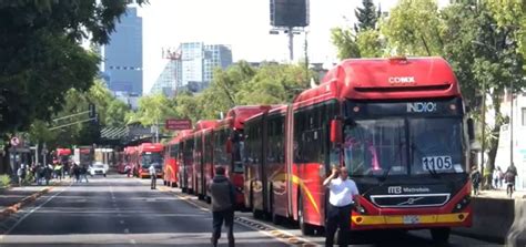 Suspenden Servicio De La L1 Del Metrobús Por Bloqueo En Insurgentes