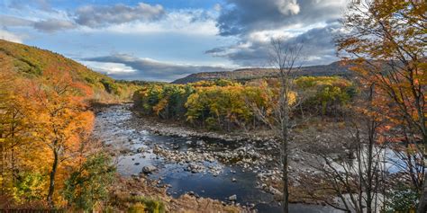 The Deerfield River In Massachusetts Oc 4800x2400 Landscape River