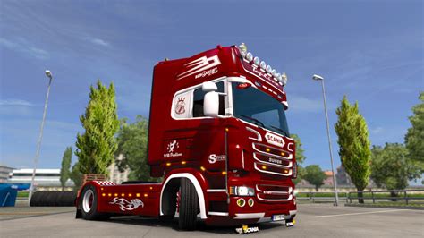 Ets2 Scania By Rjl Paintjob With Choiceable Color V 1 2 Skins Mod Für Eurotruck Simulator 2
