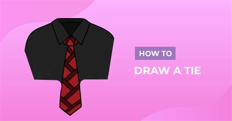 How To Draw A Tie Design School
