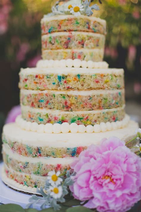 While i clearly am outnumbered on this one, i definitely think that calling sprinkle cupcakes funfetti is just. Brooke + John | Wedding cake alternatives, Sprinkle ...