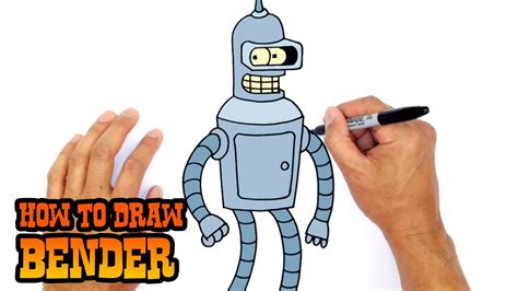 How To Draw Bender Futurama Youtube Futurama Cartooning 4 Kids